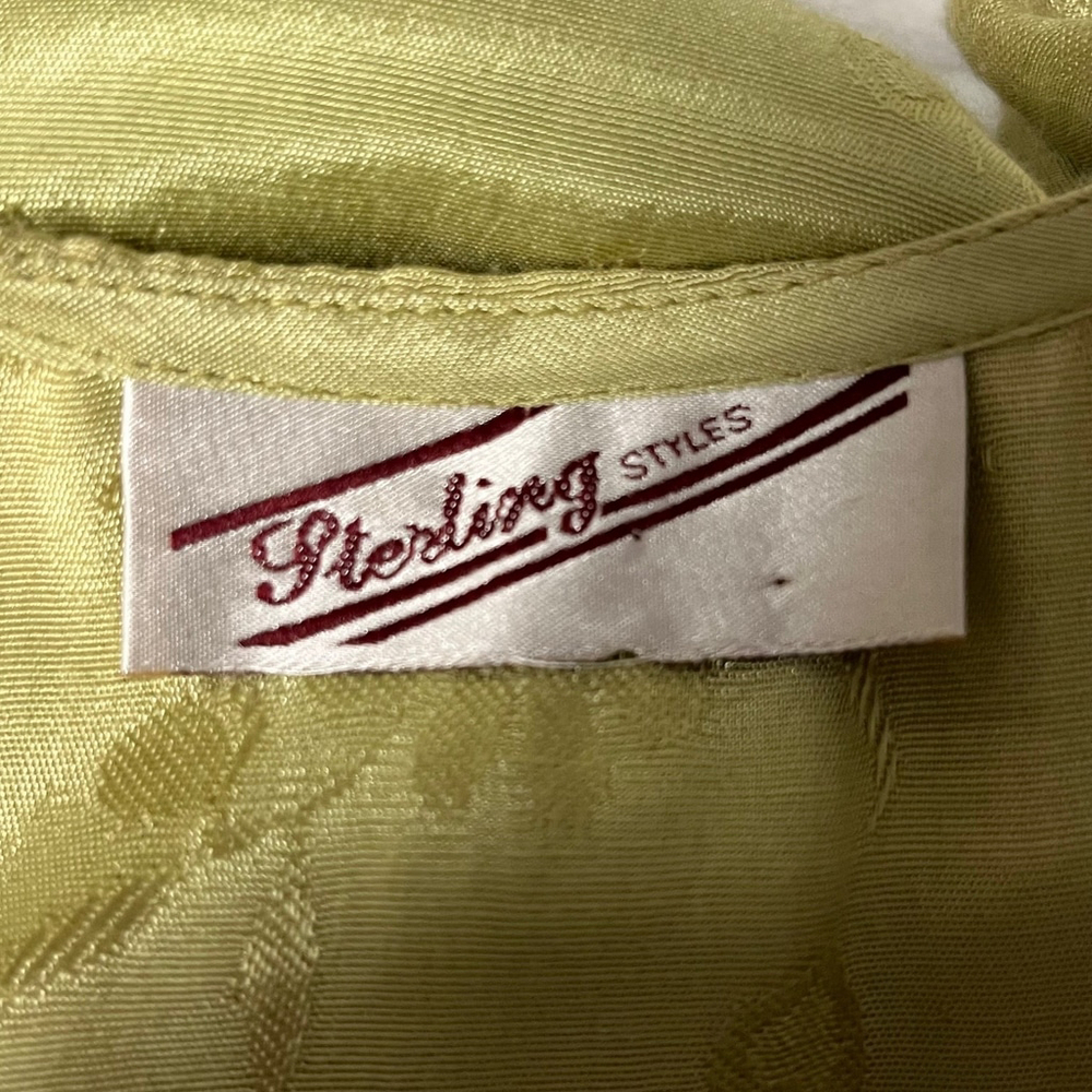 Vintage Sterling Styles Silk Mixed Media Kimono Jacket Frog Closure - Picture 6 of 7